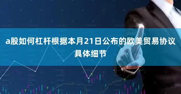 a股如何杠杆根据本月21日公布的欧美贸易协议具体细节