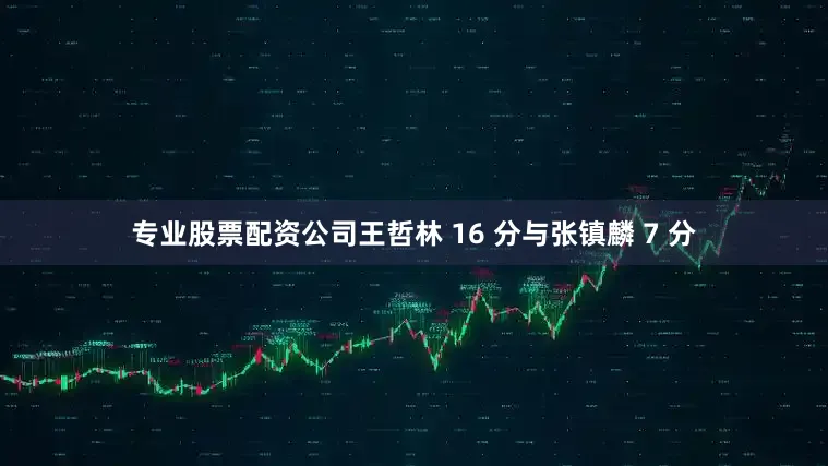 专业股票配资公司王哲林 16 分与张镇麟 7 分